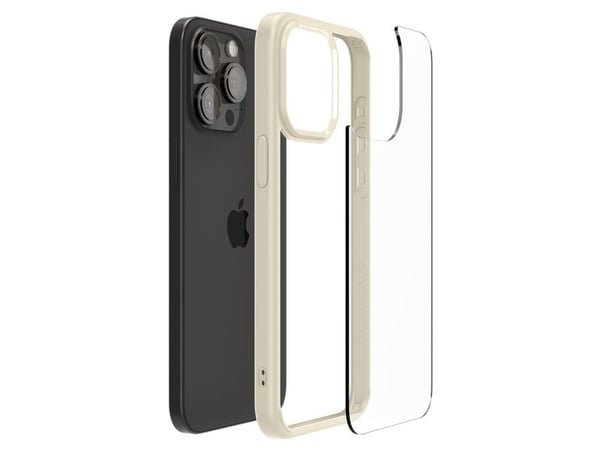 Spigen ACS06712, Mobilskal, Apple, iPhone 15 Pro, 15,5 cm (6.1"), Beige