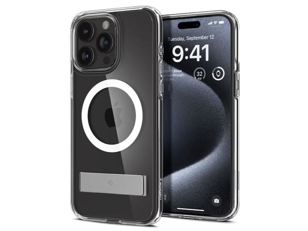Spigen ACS06722, Mobilskal, Apple, iPhone 15 Pro, 15,5 cm (6.1"), Transparent