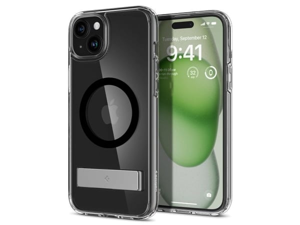 Spigen Ultra Hybrid S, Suojus, Apple, iPhone 15 Plus, 17 cm (6.7"), Läpinäkyvä