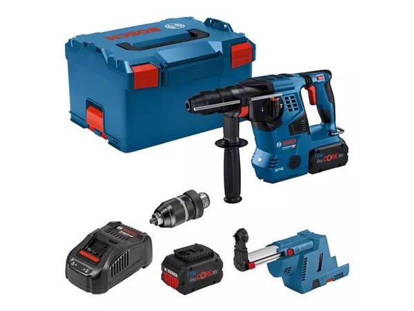 Bosch GBH 18V-28 CF PROFESSIONAL, SDS-plus, Svart, Blå, Röd, Borstlös motor, 2,8 cm, 3,3 J, 4220 bpm eller slag per minut