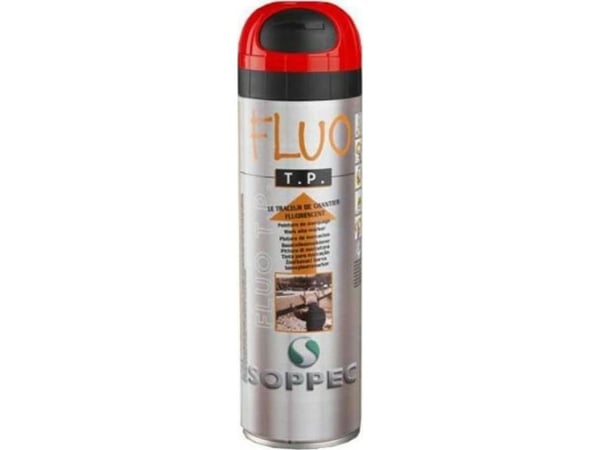 SOPPEC märksprej TP FLUO 500 ml röd (1804875)
