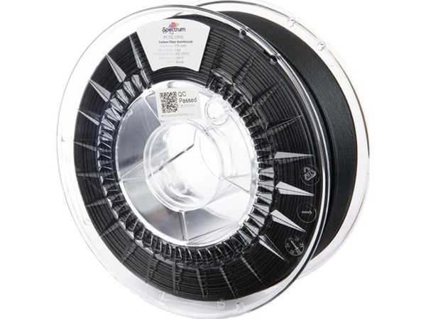 Spectrum Filaments 80717 PCTG CF10 filament PCTG+CF karbonfiberforsterket matt 1,75 mm 1000 g svart