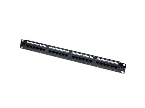 Techly 24 x RJ45 Cat.6, IEEE 802.3, IEEE 802.3ab, IEEE 802.3u, 10/100/1000Base-T(X), Raskt Ethernet, Gigabit Ethernet, 1000 Mbit/s, RJ-45, Gull