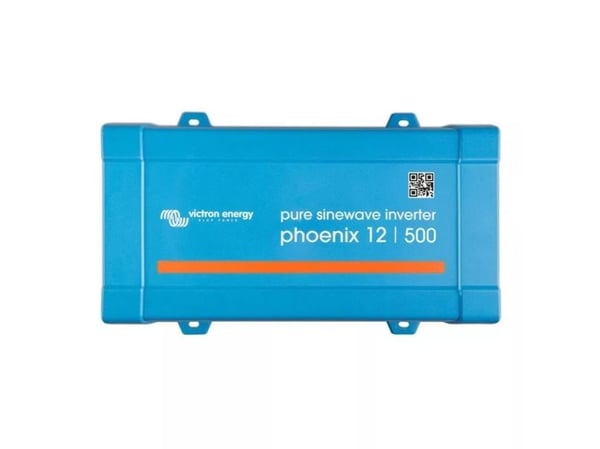 Victron Energy Phoenix 12/500 VE.Direct - DC-AC strøminverter - DC 12 V - 400 watt - 500 VA - VE.Direct - utgangskontakter: 1 - Europa - blå, RAL 5012