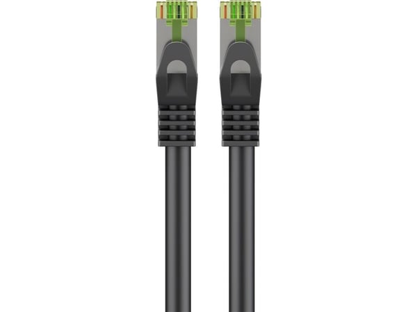 Goobay GHMT-sertifisert CAT 8.1 patchkabel, S/FTP (PiMF), svart (61092)