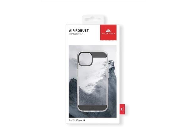 Black Rock Air Robust, Etui, Apple, iPhone 14, 15,4 cm (6.06"), Sort, Gjennomsiktig