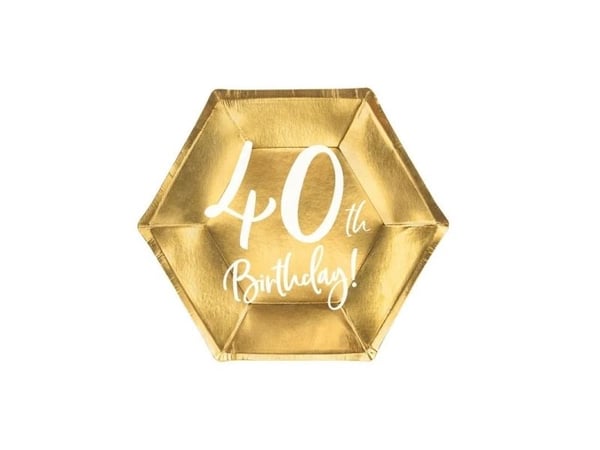 Guld paptallerkner, 40 år