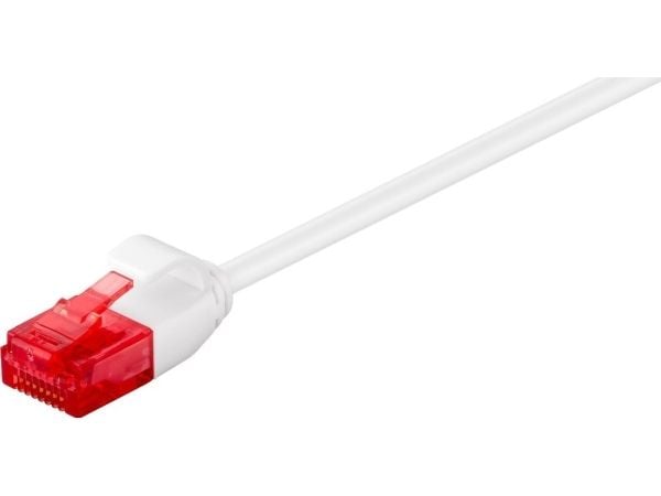 MicroConnect - Nettverkskabel - RJ-45 (hann) til RJ-45 (hann) - 25 cm - 3.6 mm - UTP - CAT 6a - halogenfri, uten hindringer, flertrådet - hvit