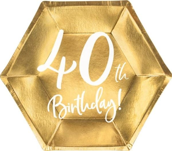 Guld paptallerkner, 40 år