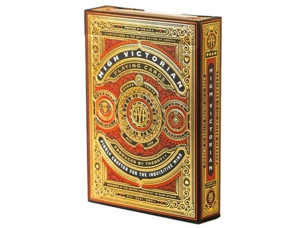 High Victorian røde sykkel-kort