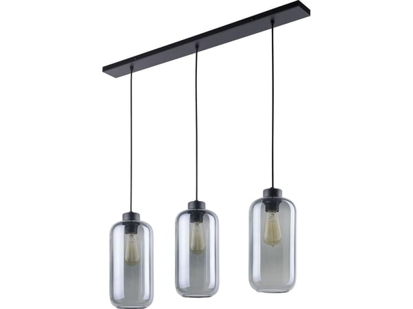 Orno LAZIO 3P pendellampa, E27 max.15W, svart Orno LAZIO 3P pendellampa, E27 max.15W, svart