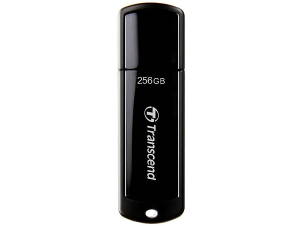 Transcend JetFlash 700 - USB-flashstasjon - 256 GB - USB 3.1 Gen 1 - svart