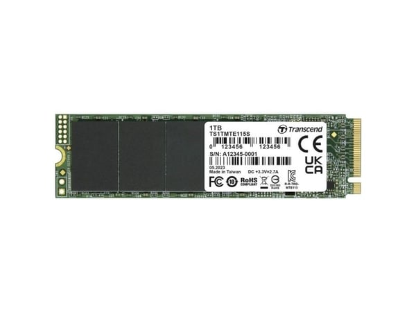 Transcend PCIe SSD 115S, 1000 GB, M.2, 3200 MB/s