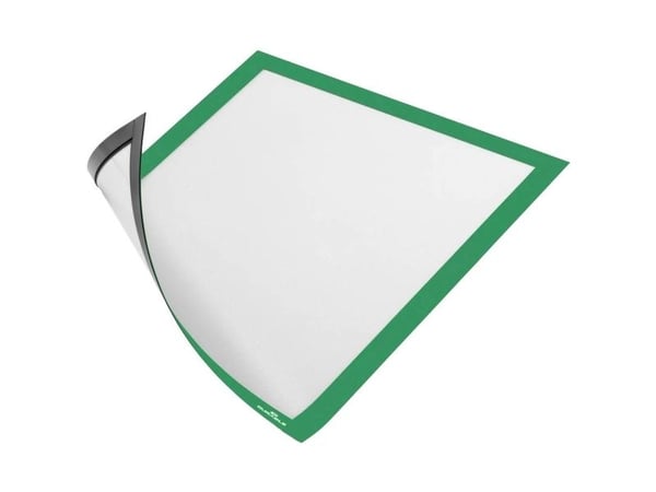DURABLE DURAFRAME® magnetisk bilde-/foto-ramme A4 (1 pose à 5 stk) grønn Art. nr. 486905