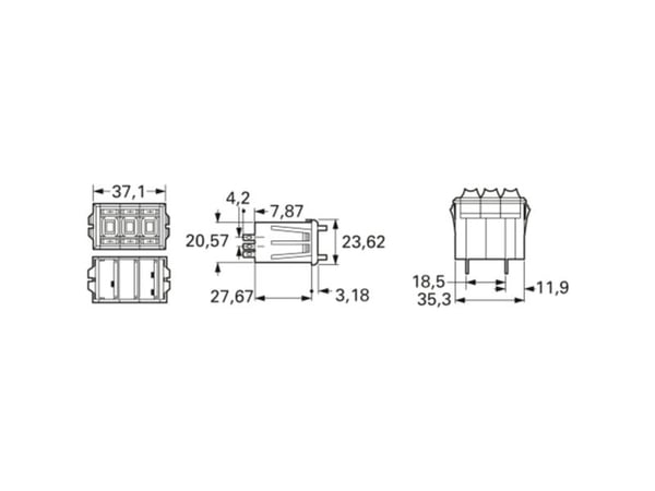 Bourns 3683S-1-103L cermetpotentiometer 2 W 10 kO 1 st