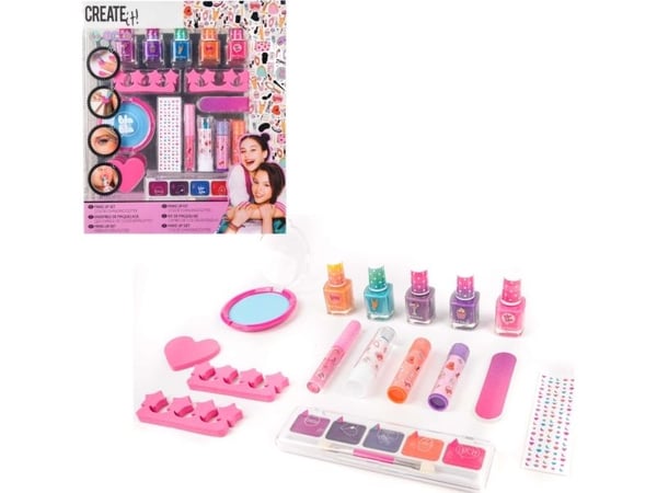 Canenco Create it! duftende sminke- og manikyrsett med glitter
