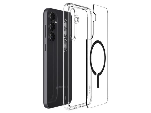 Spigen Ultra Hybrid OneTap MagFit, Etui, Samsung, Galaxy S23 FE (2023), 16,3 cm (6.4"), Sort, Gjennomsiktig