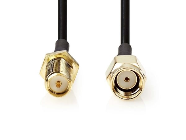 Nedis CSGL02210BK20, 2 m, RP-SMA, RP-SMA, Lajittelu