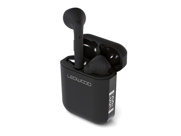 LEDWOOD Apollo S, True Wireless Stereo (TWS), Samtale/Musikk/Sport/Hverdag, Hodesett, Svart