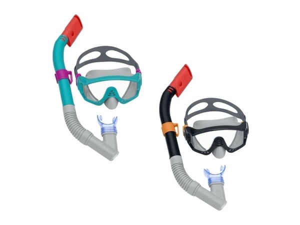 Bestway 24068 / 23, Voksen, Halv ansiktsmaske, Snorkling, Polykarbonat, Assorterte farger, 14 år