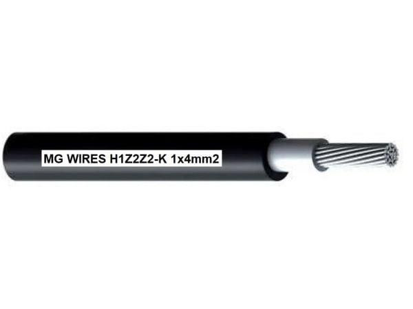 Aurinkopaneelikaapeli // MG Wires // 1x4 mm² 0,6/1 kV musta H1Z2Z2-K-4 mm² BK – 50 m