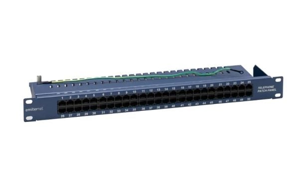 EMITERNET 19" telephone panel/ISDN 50XRJ45 (1U) blue FN/TEL/FA850KT5084BK EMITERNET 19" telephone panel/ISDN 50XRJ45 (1U) blue FN/TEL/FA850KT5084BK