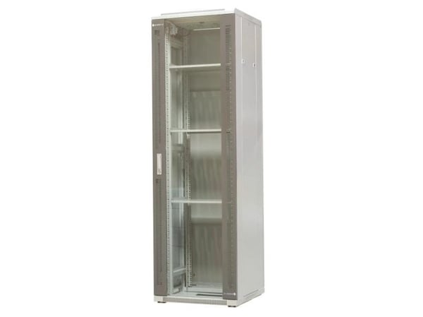 EMITERNET Free-standing frame cabinet EmiterNet Top, 42U, front door sheet metal/glass, 600x600x1980mm (width/depth/height) EM/SH05D-6642