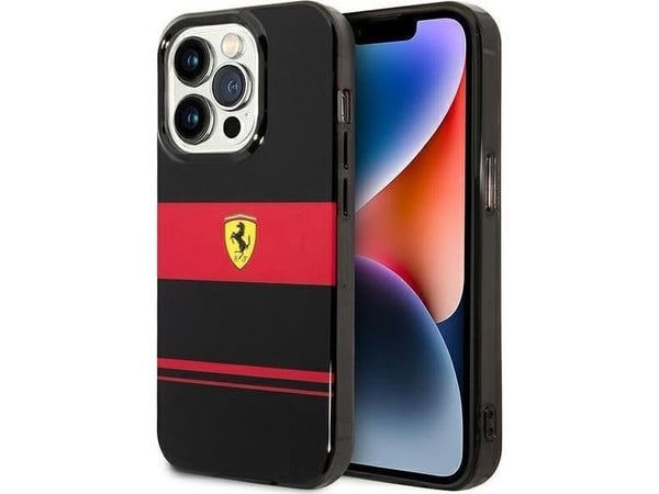 Ferrari FEHMP14LUCOK iPhone 14 Pro 6,1" svart hårt skal IMD Combi Magsafe