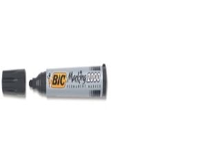 BIC Marking 2000 - Markør - permanent - svart - alkoholbasert blekk - 1.7 mm (en pakke 12)