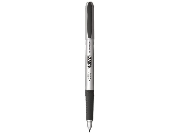 BIC Marking - Markør - permanent - for CD/DVD - svart - alkoholbasert blekk - 0.7 mm - fin - 1.5 g (en pakke 12)