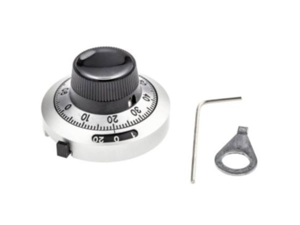 Bourns H-46-6A Mittakello asteikolla Musta (Ø x K) 46 mm x 24 mm 1 kpl 1 kpl