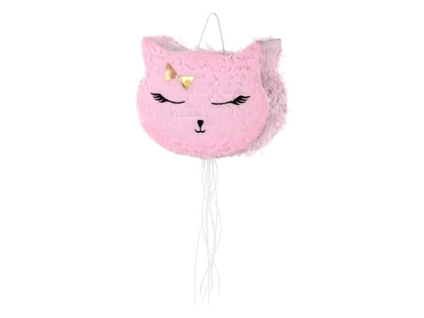 PartyDeco PIN11, Standard pinata, Hunkjønn, Sort, Gull, Rosa, 350 mm, 90 mm, 270 mm