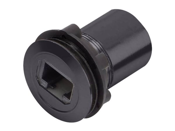 TRU COMPONENTS RJ45-02-BK RJ-Einbaubuchse 1417397 Liitin, uppoasennus Musta 1 kpl