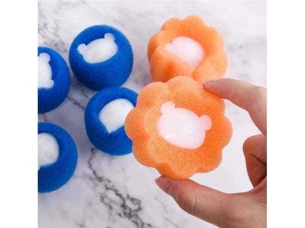 Aptel magisk boll för tvätt, samlar ludd och hår från textil (hund), orange AG895A