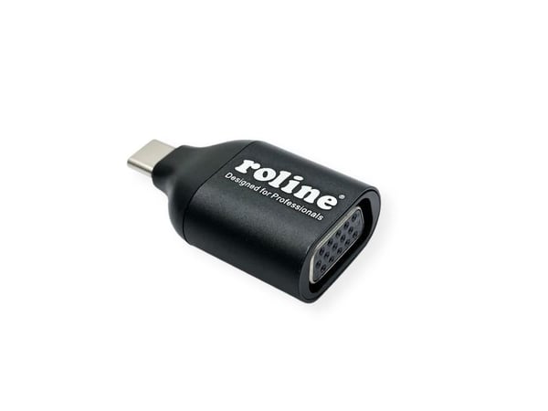 Roline 12.03.3228 USB-C® / VGA-sovitin Sort