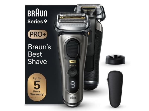 Braun Series 9 Pro+ 9515s, Metallisk, Knappar, Batteri, Litium-Ion (Li-Ion), Inbyggt batteri, 60 min
