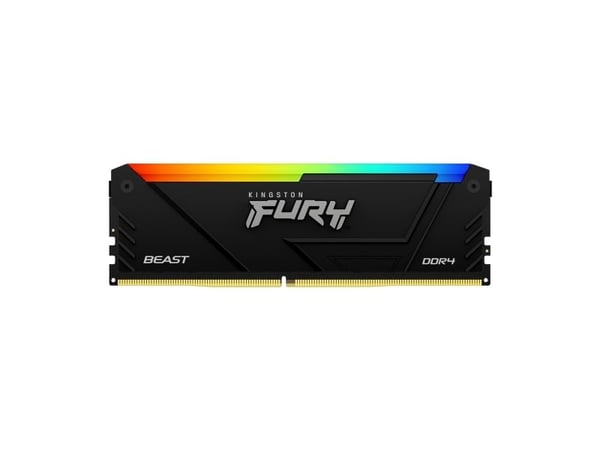 Kingston Technology FURY Beast 64GB 3200MT/s DDR4 CL16 DIMM (4 kpl:n pakkaukset) RGB, 64 GB, 4 x 16 GB, DDR4, 288-pin DIMM