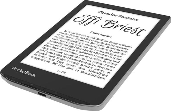 PocketBook Verse, 15,2 cm (6"), E Ink Carta, 758 x 1024 piksler, ACSM, DOCX, AZW, DjVu, PRC, AZW3, EPUB, MOBI, RTF, EPUB DRM, FB2, PDF, CBR, FB2.ZI...