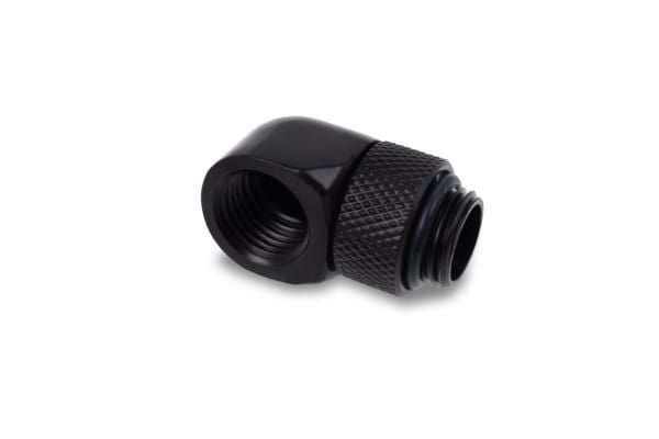 Alphacool 17615, Letkun välikappale, 1/4", Uros/naaras, Messinki, Musta