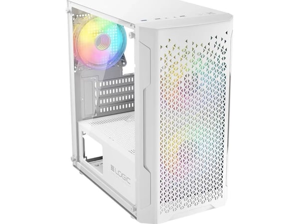 LOGIC ARAMIS ARGB mATX/mITX Mini USB 3.0 Case, White
