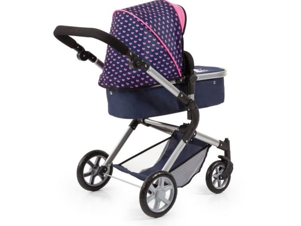 BAYER City Neo djup sittvagn navy blue+pink 18154