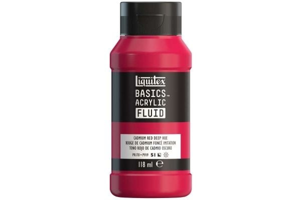 Basics fluid 118 ml kadmiumröd deep hue row 311