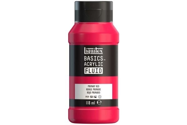 Basics fluid 118 ml primær rød rad 415