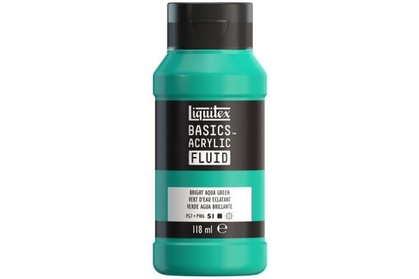 Basics fluid 118 ml bright aqua green row 660