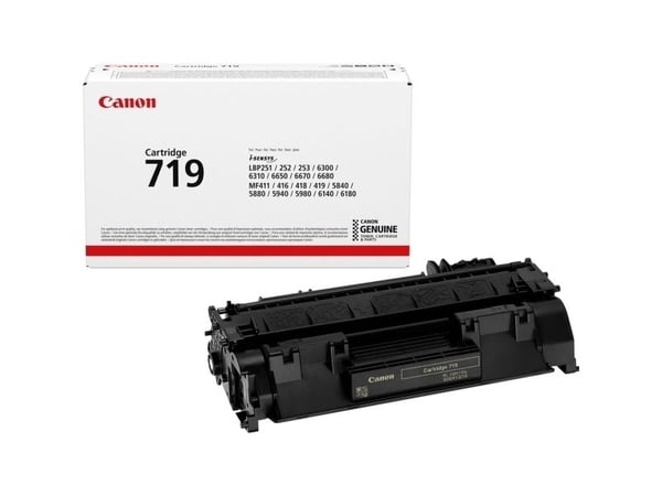Canon 719 - Lajittelu - alkuperäinen - tonerpatron - i-SENSYS LBP251, LBP252, LBP253, LBP6310, MF411, MF416, MF418, MF419, MF6140, MF6180, MF611, M...