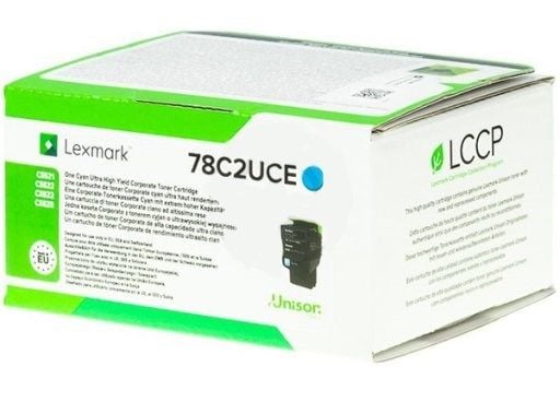 Lexmark 78C2UCE, 7000 sivua, Syaani, 1 kpl