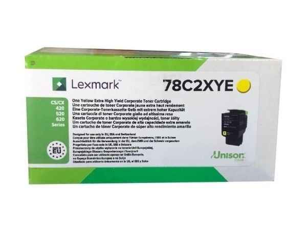 Lexmark - Extra lång livslängd - gul - original - tonerkassett LCCP, Lexmark Corporate - för Lexmark CS421, CS521, CS622, CX421, CX522, CX622, CX625
