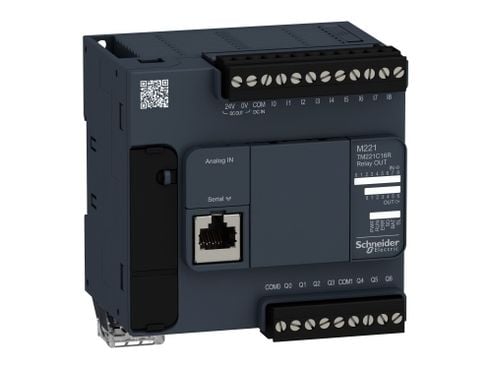 Schneider Electric TM221C16R, IP20, 50 - 60 Hz, 95 mm, 70 mm, 90 mm, 346 g Schneider Electric TM221C16R, IP20, 50 - 60 Hz, 95 mm, 70 mm, 90 mm, 346 g