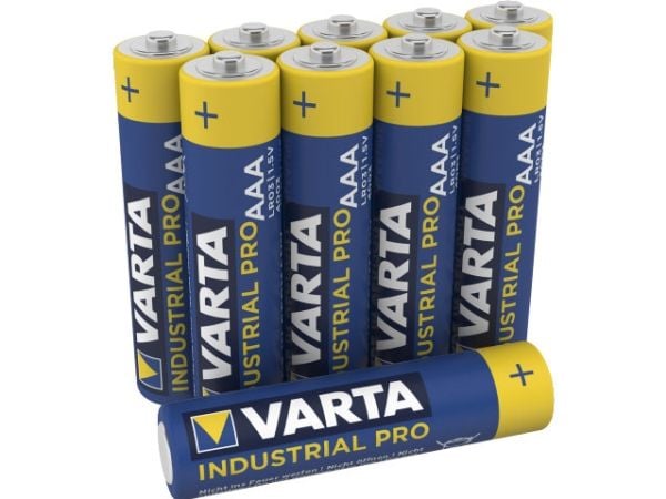 Batteri Varta Industrial Pro AAA 10stk/pakk Verdipakning