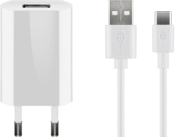 Goobay 45300, Innendørs, AC, 5 V, 1 m, Hvit